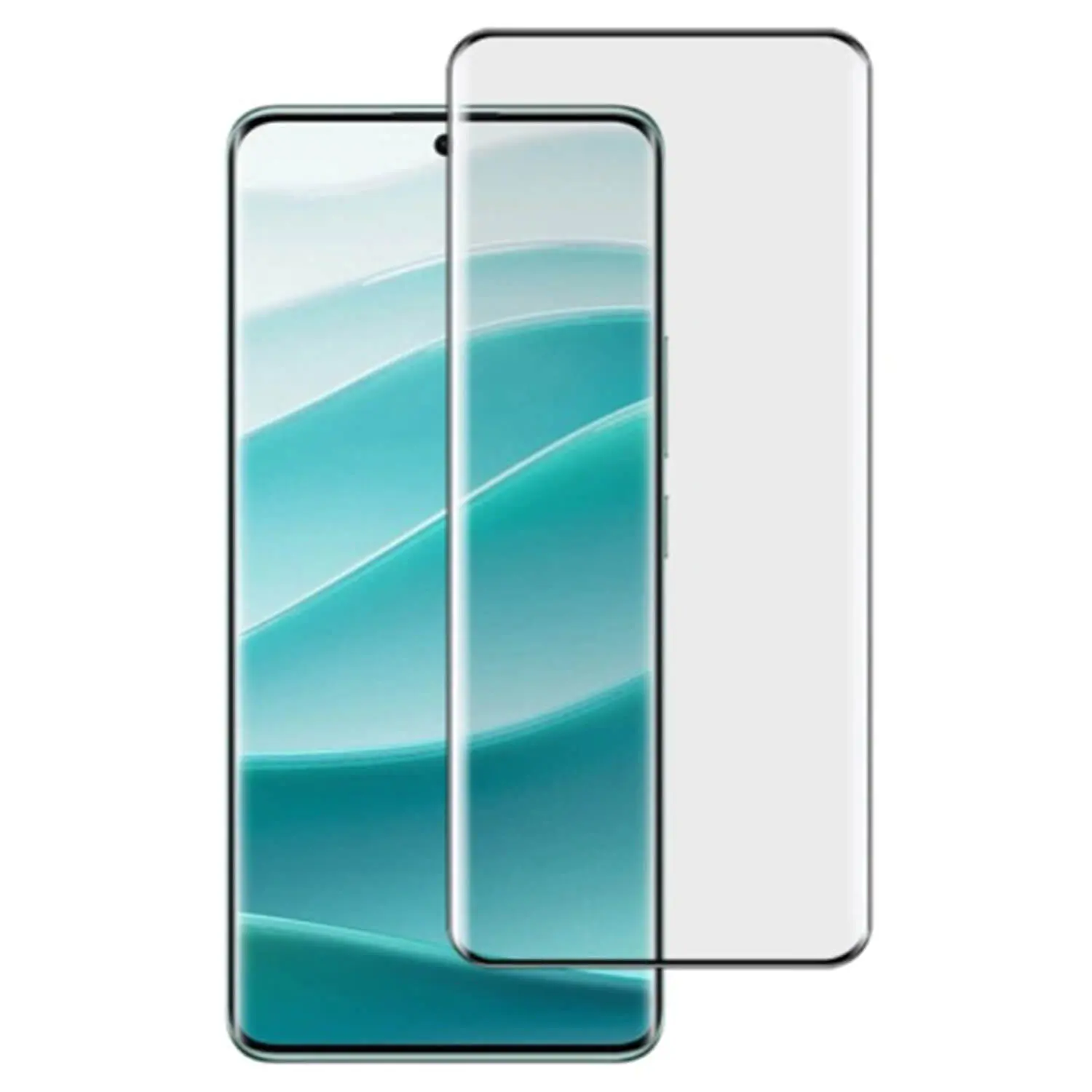 3D zahnuté ochranné sklo pro Xiaomi Redmi Note 14 Pro 5G - černé