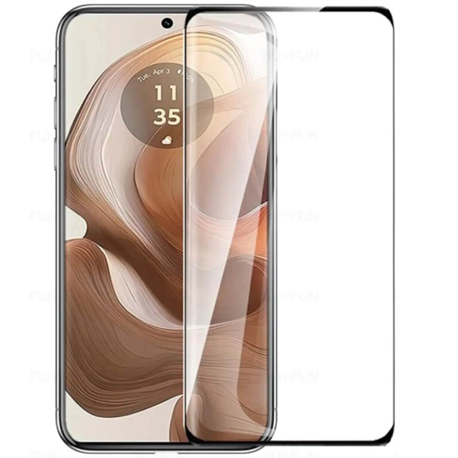 3D ochranné tvrzené sklo s rámečkem pro Motorola Edge 50 Neo - černé