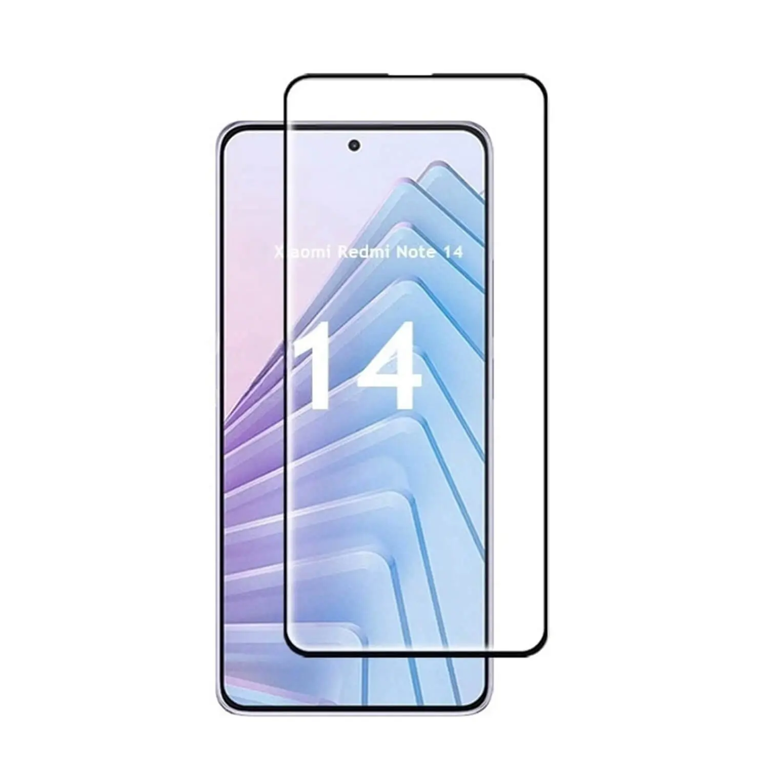 3x 3D tvrzené sklo s rámečkem pro Xiaomi Redmi Note 14 4G - černé - 2+1 zdarma