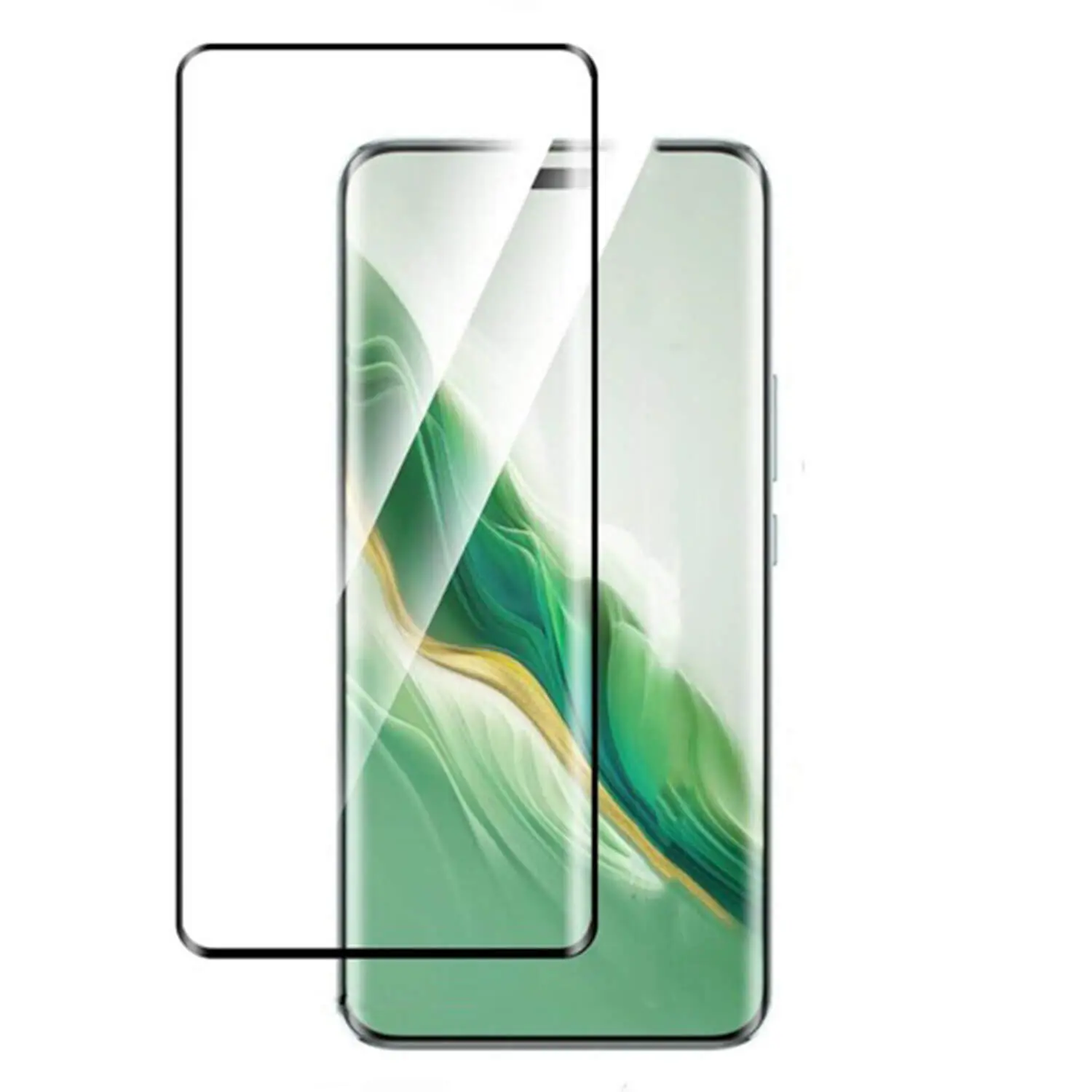 3D zahnuté ochranné sklo pro Honor Magic7 Pro 5G - černé
