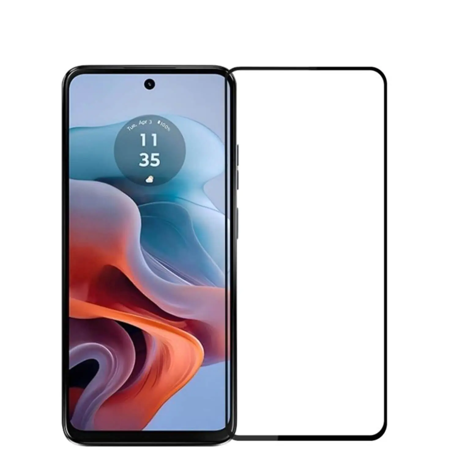 3D ochranné tvrzené sklo s rámečkem pro Motorola Moto G34 5G - černé
