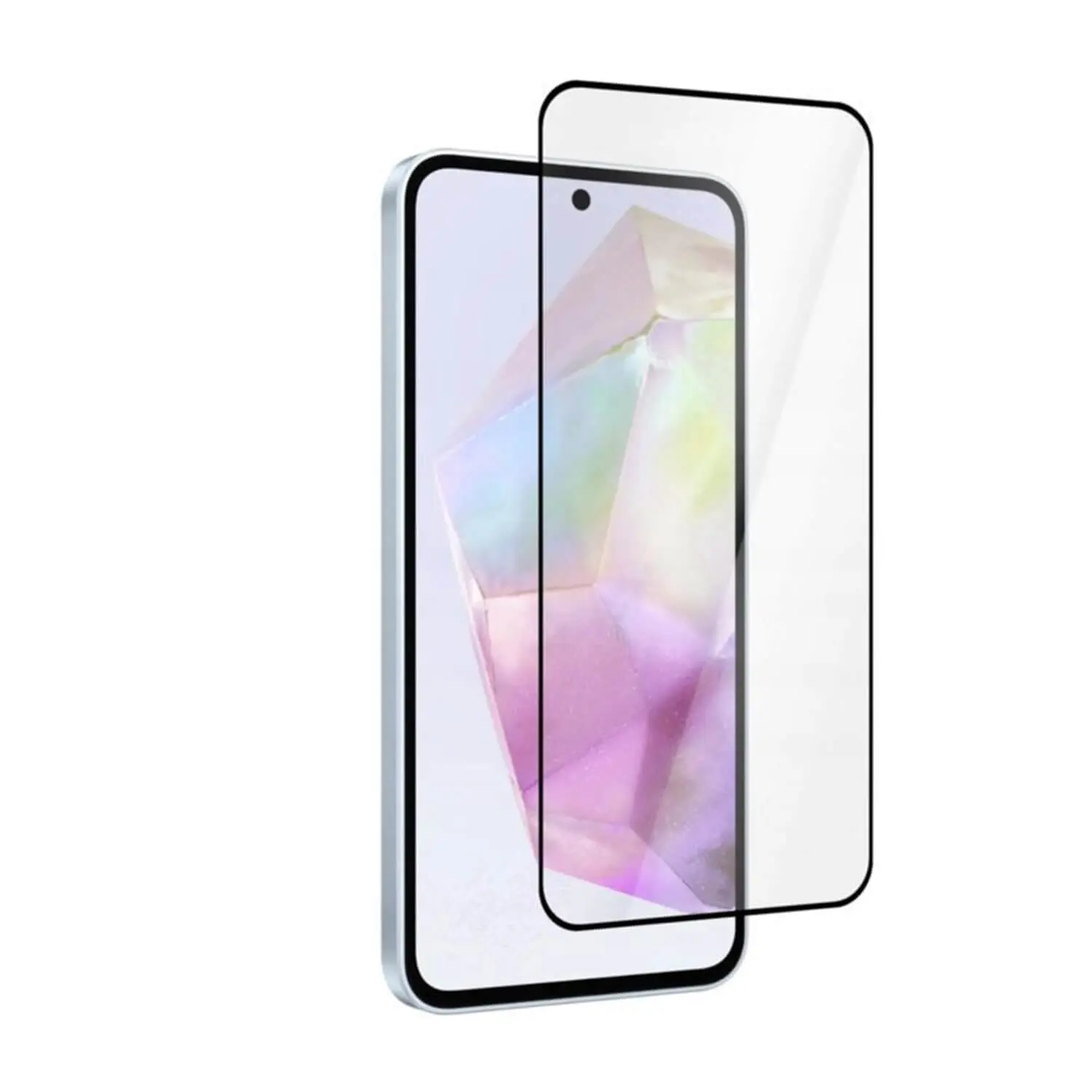 3x 3D tvrzené sklo s rámečkem pro Samsung Galaxy A36 5G - černé - 2+1 zdarma