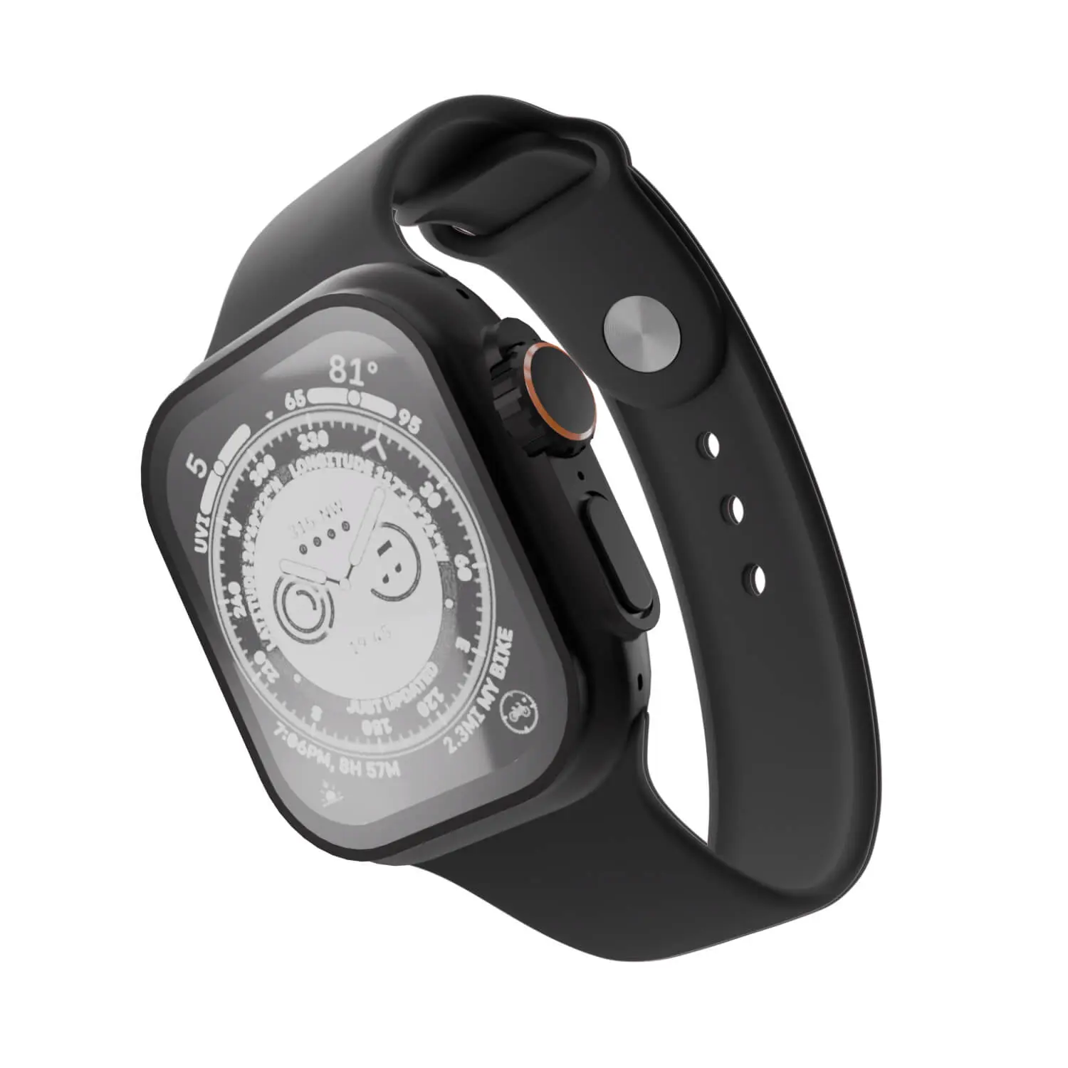 Pásek s gravírováním pro Apple Watch Ultra 2 49 mm - Černá