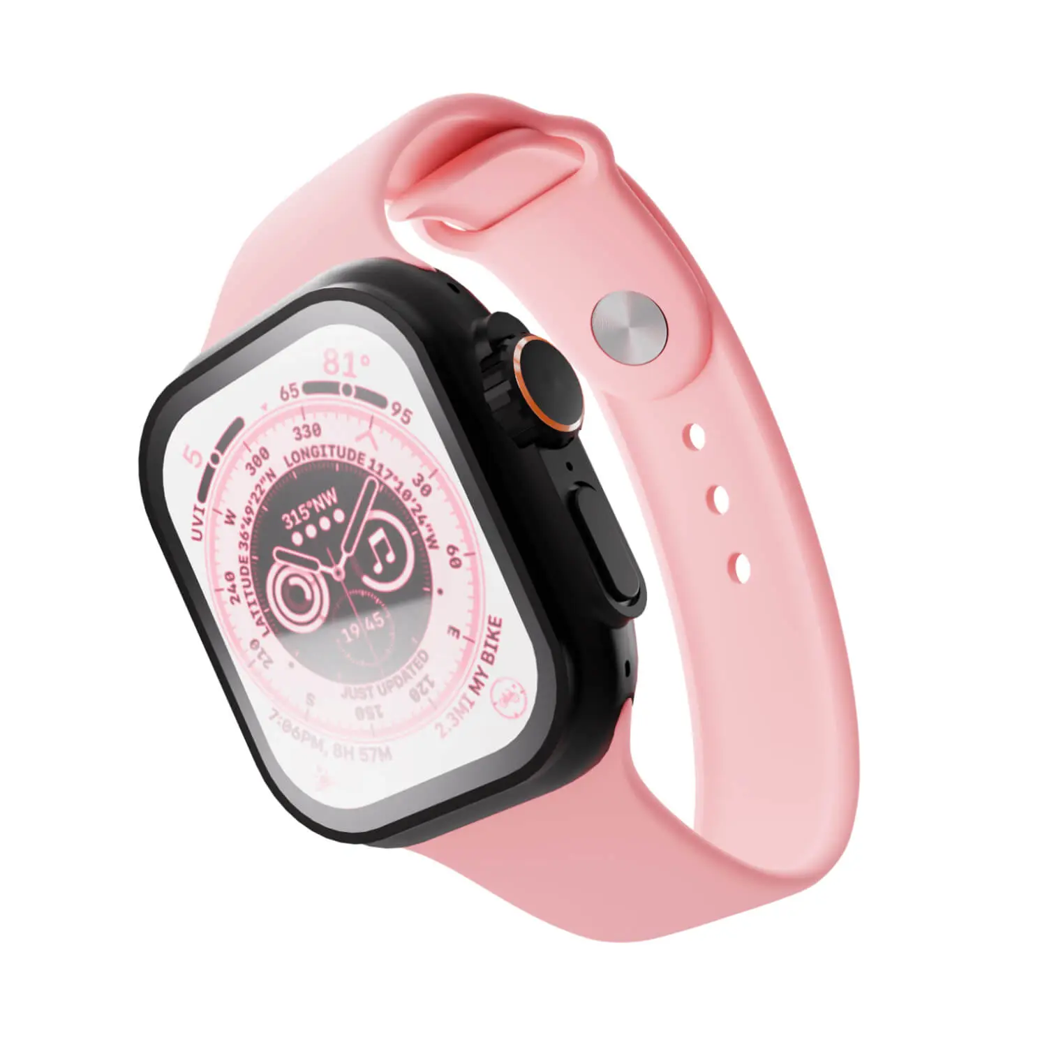 Pásek s gravírováním pro Apple Watch Ultra 49 mm - Růžová