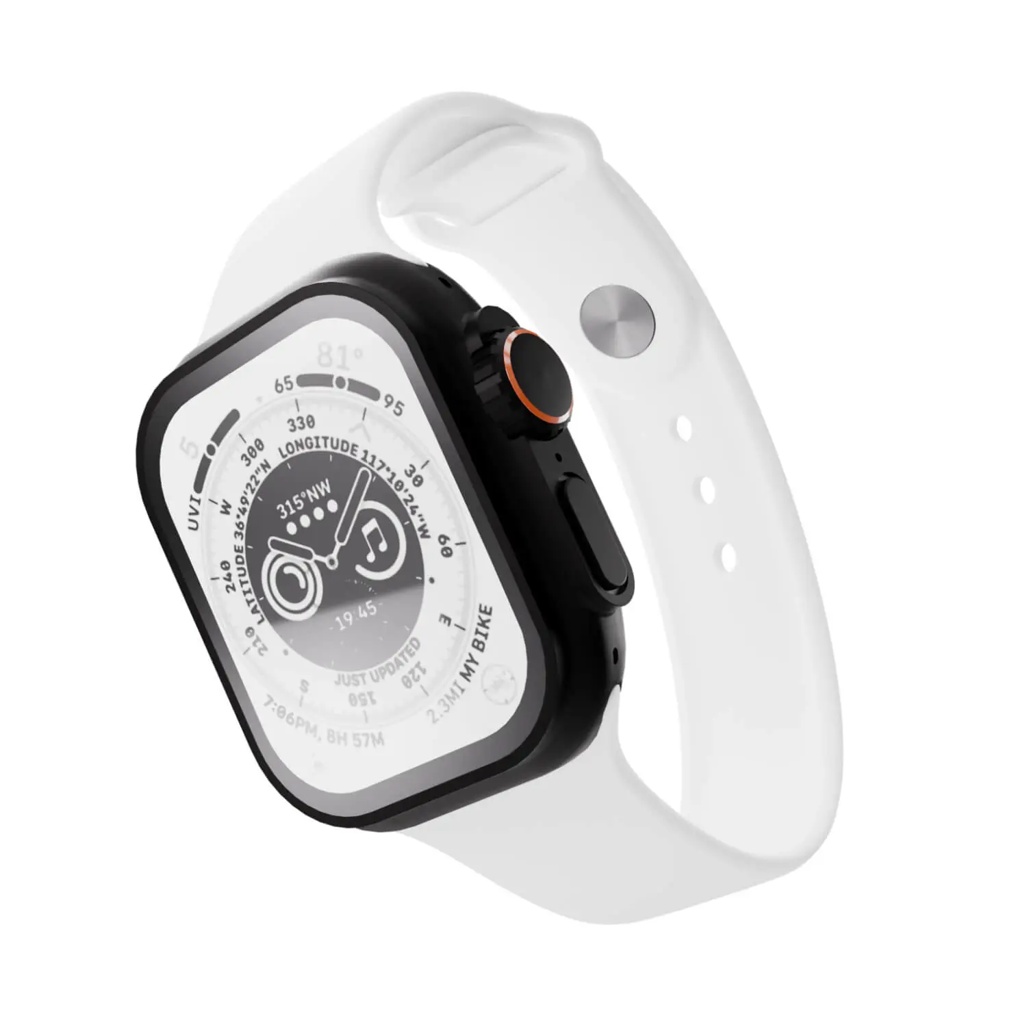 Pásek s gravírováním pro Apple Watch Ultra 2 49 mm - Bílá