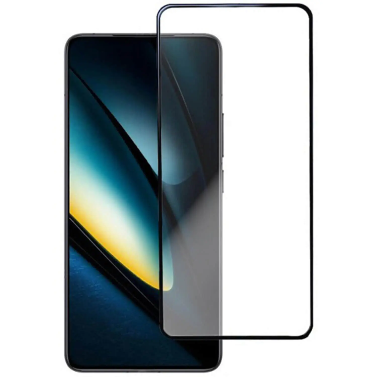 3D ochranné tvrzené sklo s rámečkem pro Xiaomi Poco F6 - černé