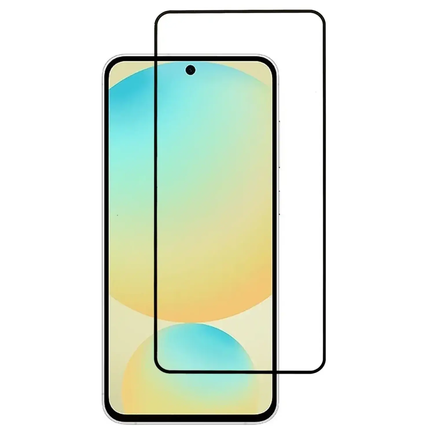 3x 3D tvrzené sklo s rámečkem pro Samsung Galaxy S25 FE 5G - černé - 2+1 zdarma