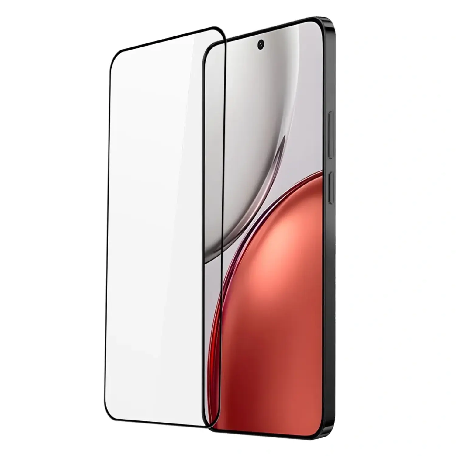 3x 3D tvrzené sklo s rámečkem pro Honor Magic8 Lite 5G - černé - 2+1 zdarma