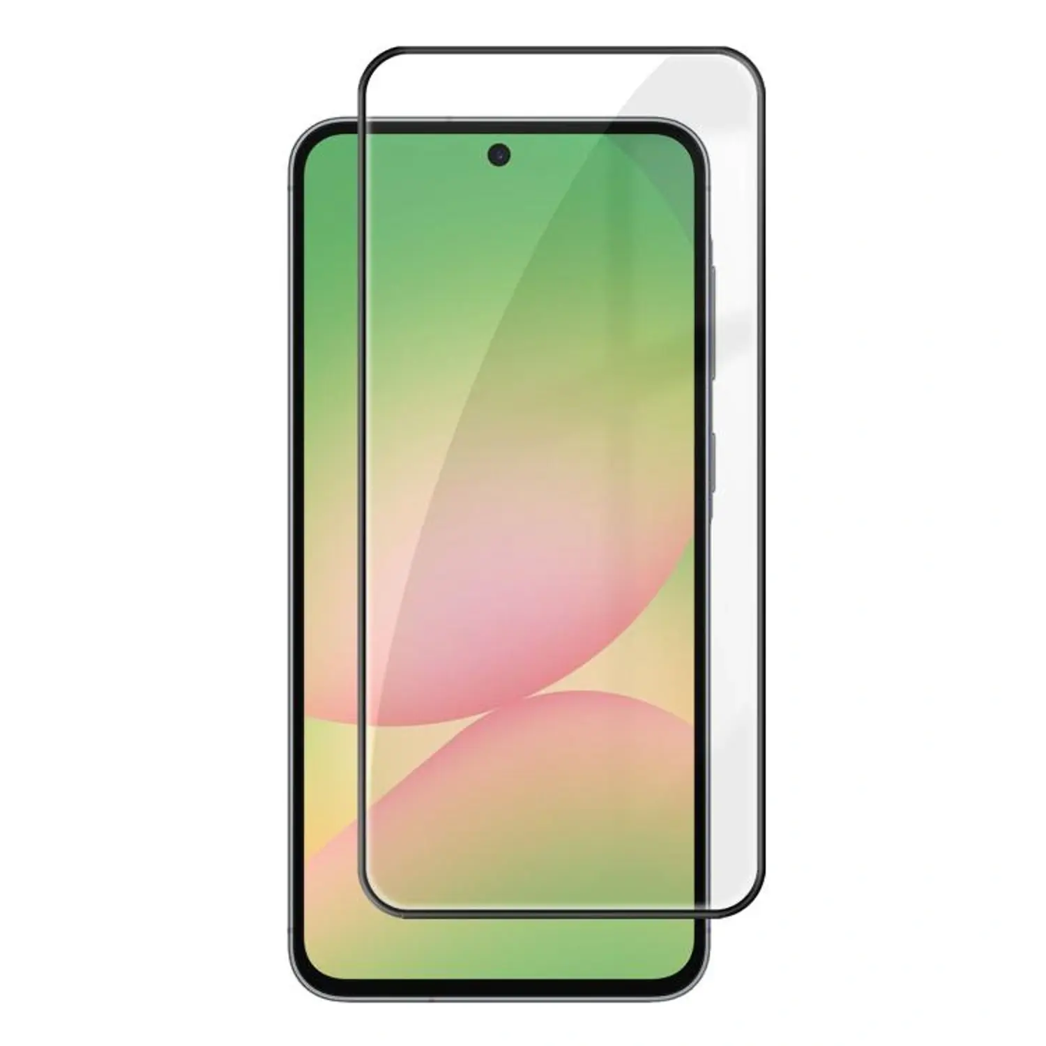 3x 3D tvrzené sklo s rámečkem pro Samsung Galaxy A57 5G - černé - 2+1 zdarma
