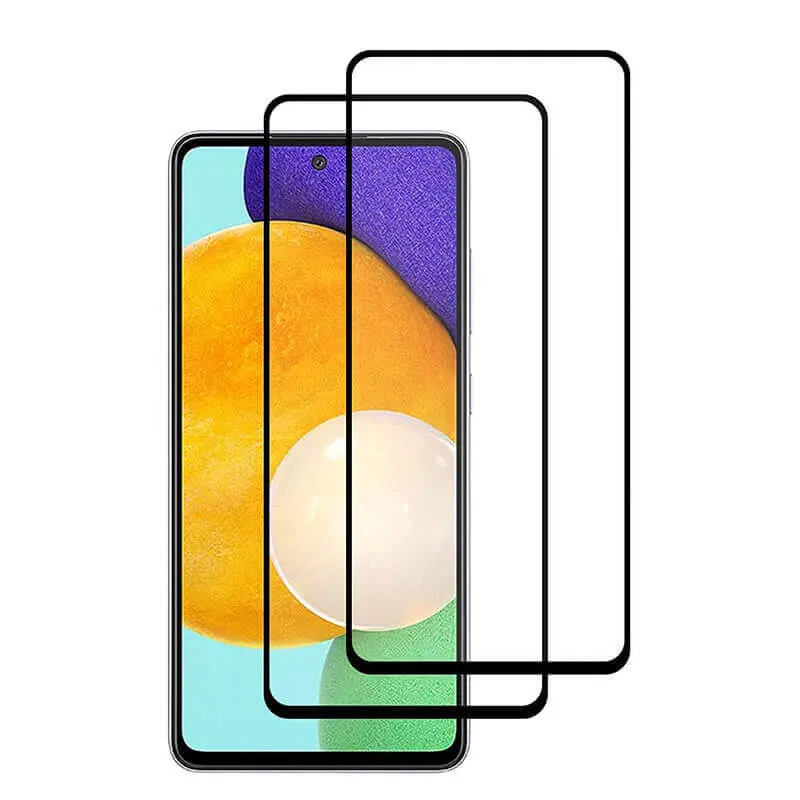3x 3D tvrzené sklo s rámečkem pro Samsung Galaxy A53 5G A536 - černé - 2+1 zdarma