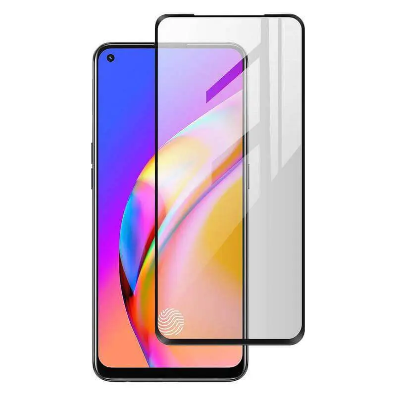 3x 3D tvrzené sklo s rámečkem pro OPPO A94 5G - černé - 2+1 zdarma