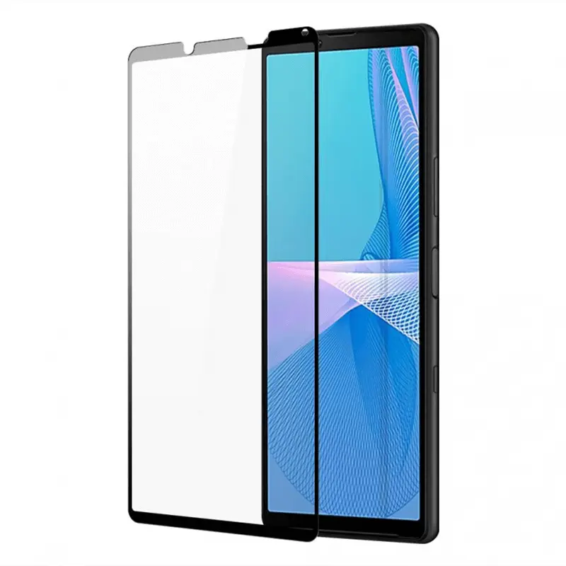 3x 3D tvrzené sklo s rámečkem pro Sony Xperia 10 III - černé - 2+1 zdarma