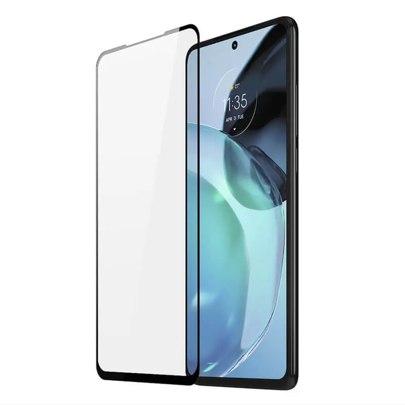 3x 3D tvrzené sklo s rámečkem pro Motorola Moto G72 - černé - 2+1 zdarma