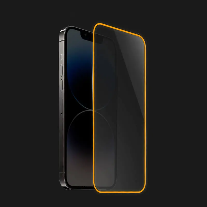 3x 3D Ochranné tvrzené sklo se svítícím rámečkem pro Xiaomi Redmi 10 5G - Oranžová - 2+1 zdarma