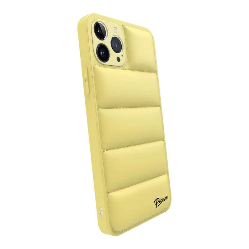 Puffer case pro Apple iPhone XR - Picasee Puffer - Žlutá