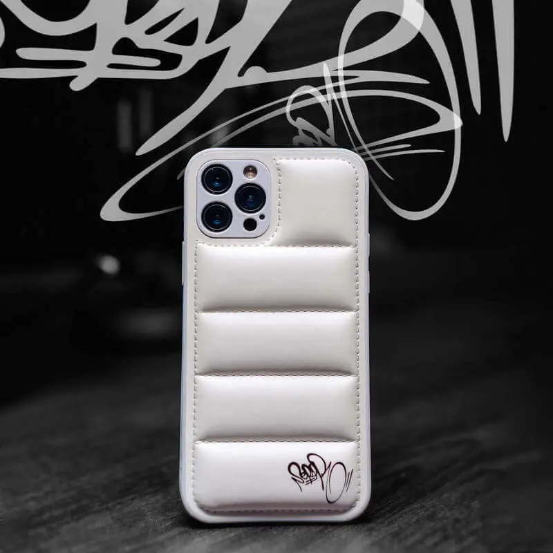 Puffer case pro Apple iPhone 12 Pro Max - Separ Puffer - Bílá