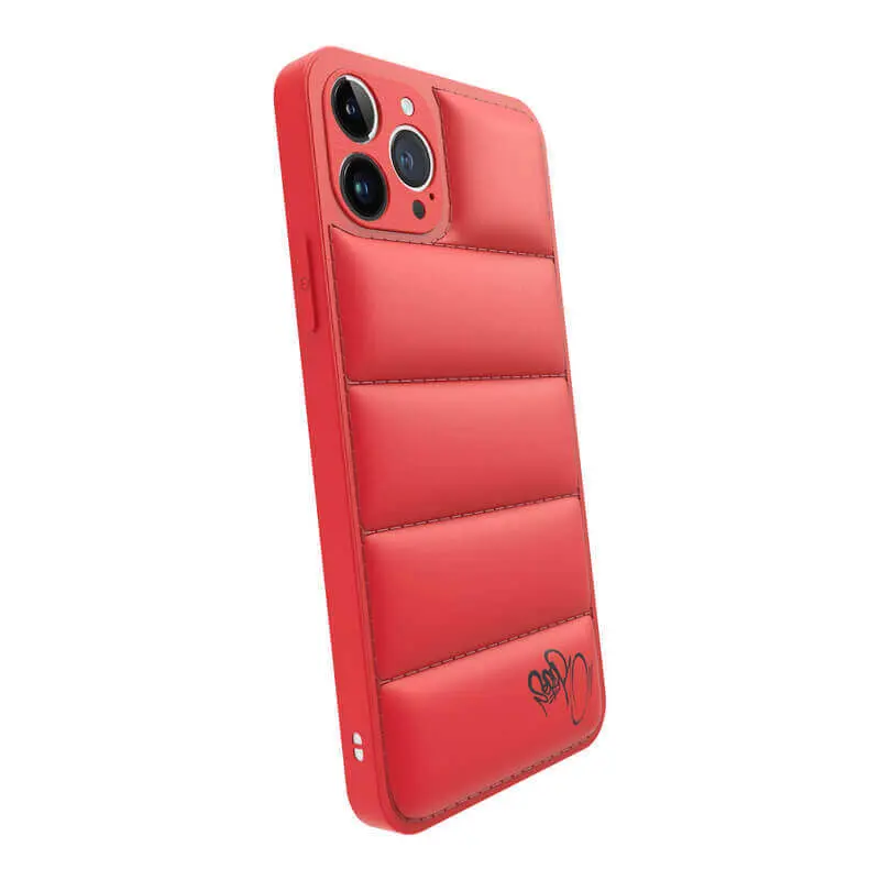 Puffer case pro Apple iPhone 14 Plus - Separ Puffer - Červená
