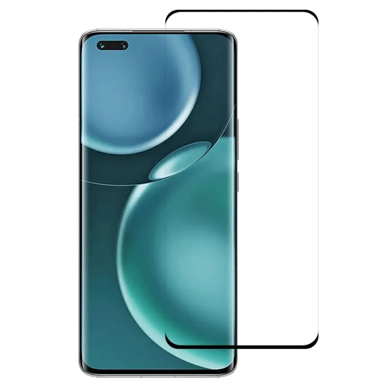 3x 3D zahnuté ochranné sklo pro Honor Magic5 Pro - černé - 2+1 zdarma