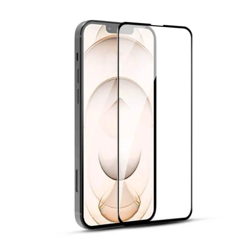 3x 3D tvrzené sklo s rámečkem pro Apple iPhone 15 Pro Max - černé - 2+1 zdarma