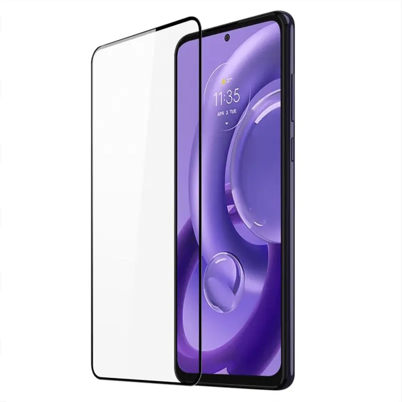 3x 3D tvrzené sklo s rámečkem pro Motorola Edge 30 Neo - černé - 2+1 zdarma