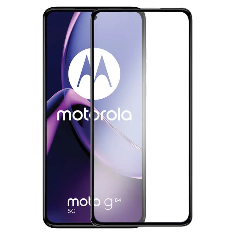3x 3D tvrzené sklo s rámečkem pro Motorola Moto G84 5G - černé - 2+1 zdarma