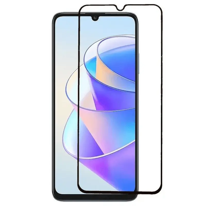 3x 3D tvrzené sklo s rámečkem pro Honor X7a - černé - 2+1 zdarma