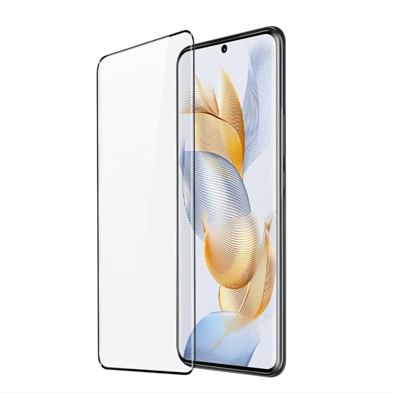 3D ochranné tvrzené sklo s rámečkem pro Honor 90 Lite 5G - černé
