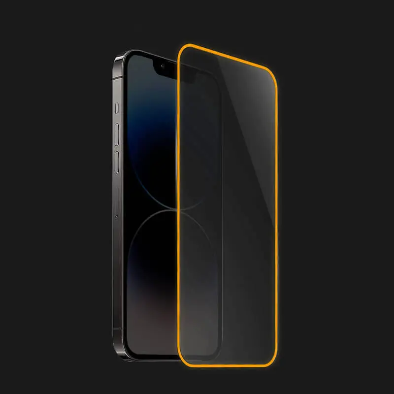 3x 3D Ochranné tvrzené sklo se svítícím rámečkem pro Samsung Galaxy A25 A256B 5G - Oranžová - 2+1 zdarma