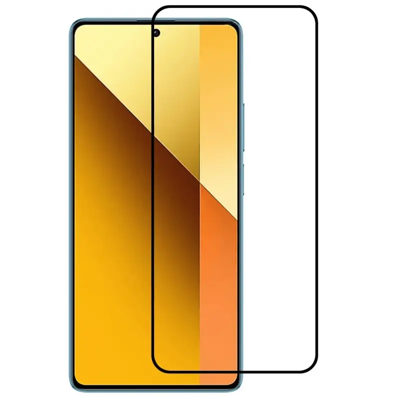 3x 3D tvrzené sklo s rámečkem pro Xiaomi Redmi Note 13 Pro 4G - černé - 2+1 zdarma