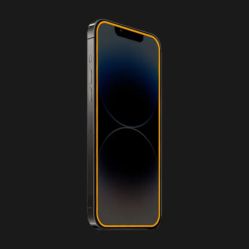 3x 3D Ochranné tvrzené sklo se svítícím rámečkem pro Samsung Galaxy A15 A155F 4G - Oranžová - 2+1 zdarma