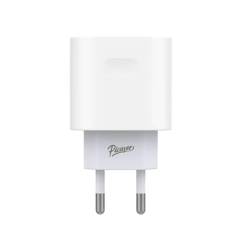 USB-C PD síťová nabíječka s rychlo-nabíjením 20W - Bílá
