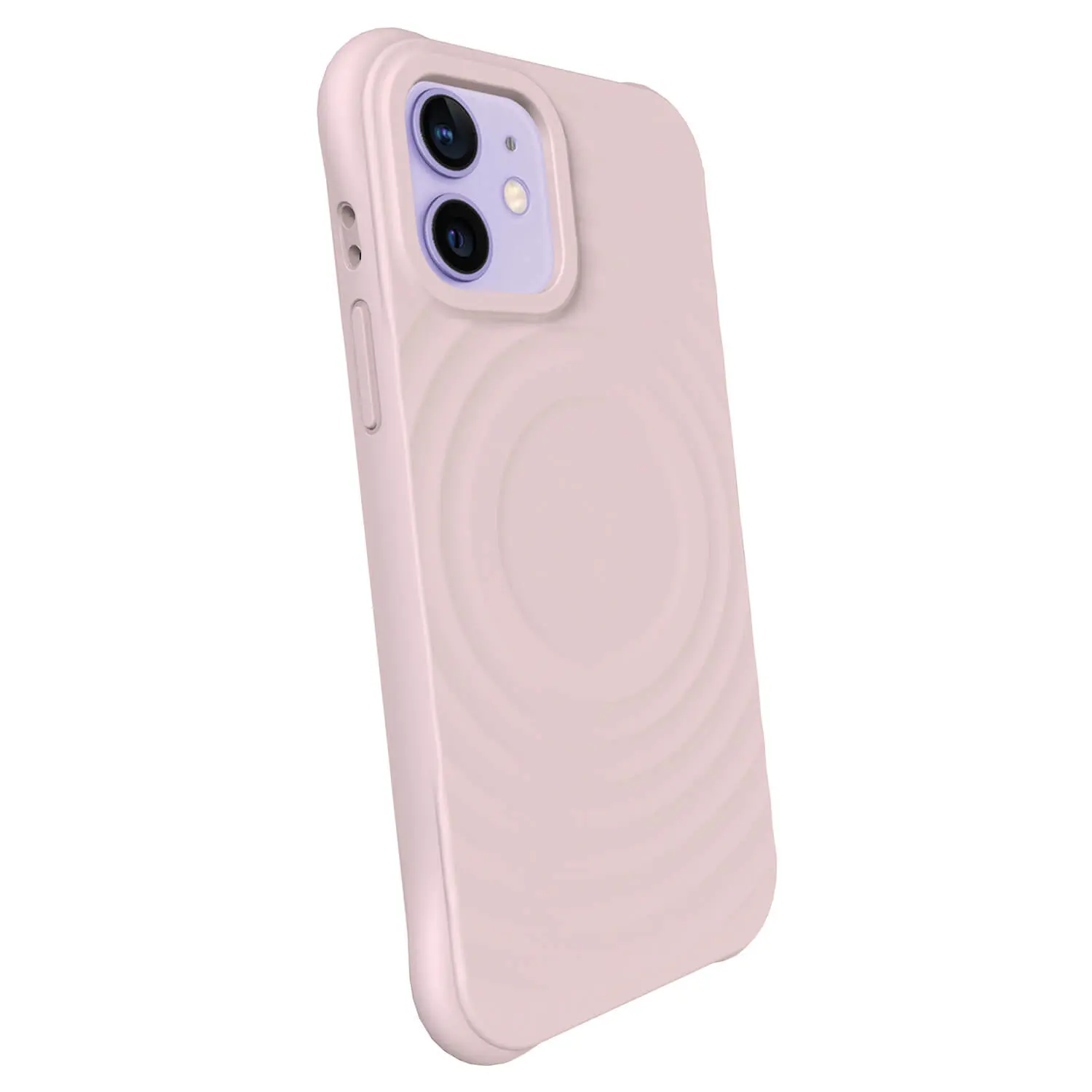 Shock-proof case MagSafe na Apple iPhone 12 - Vlastní gravírování - Růžová