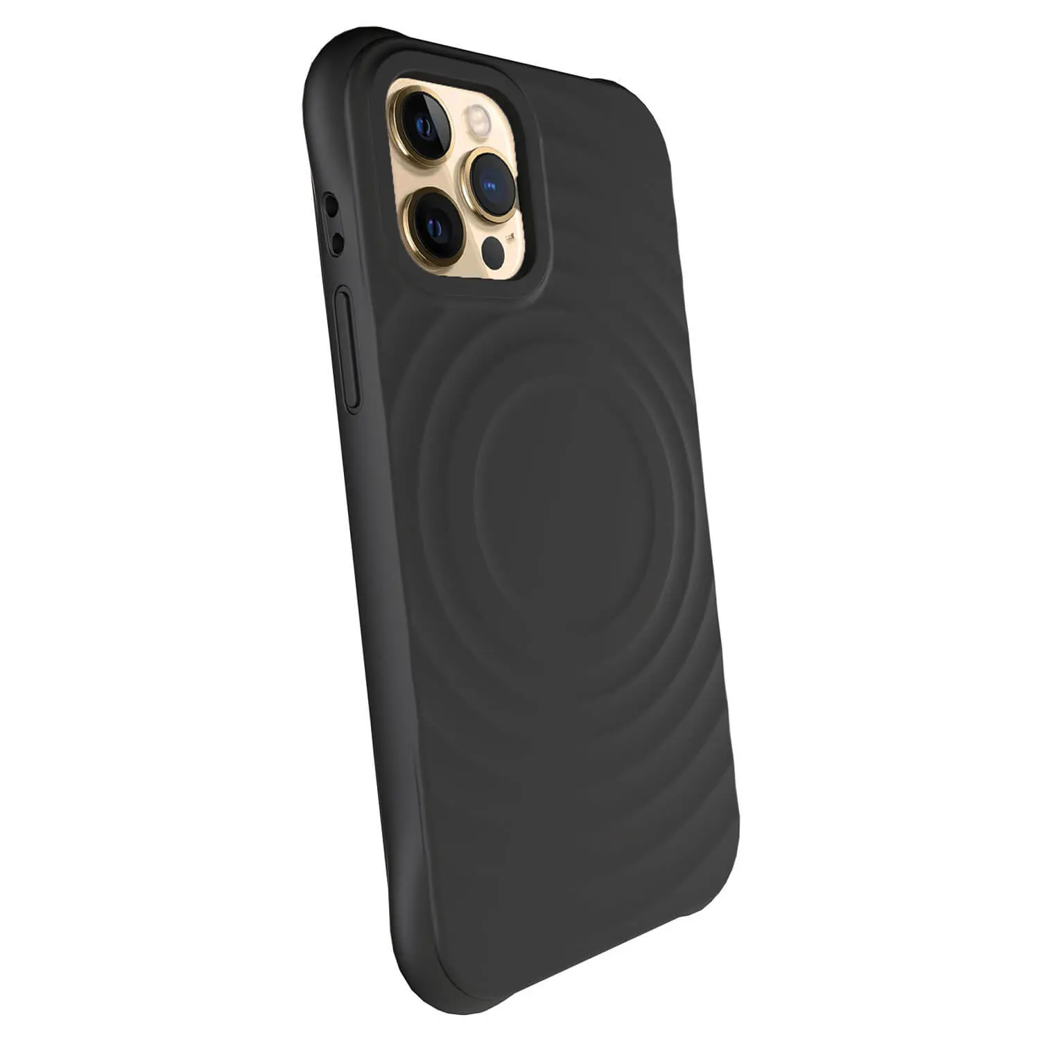 Shock-proof case MagSafe na Apple iPhone 12 Pro - Vlastní gravírování - Černá
