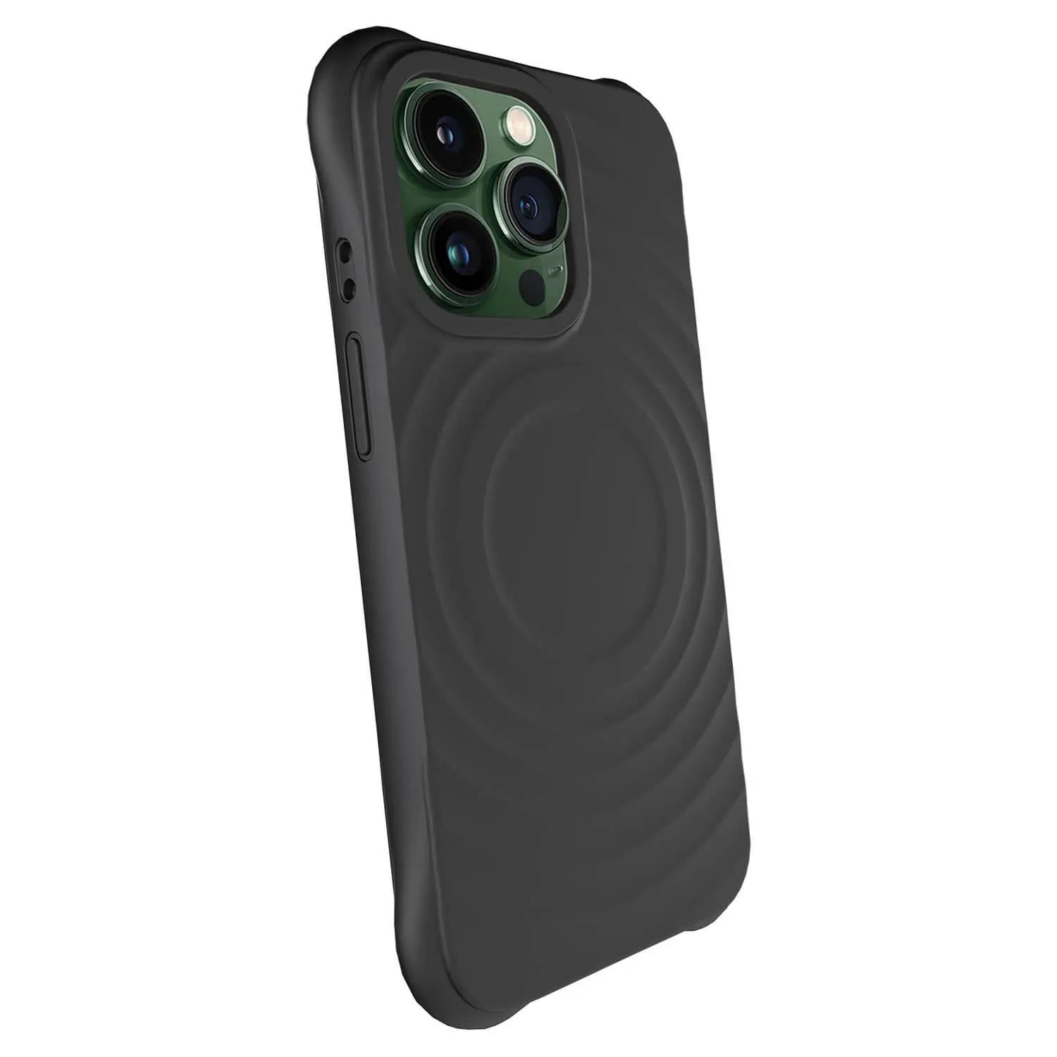 Shock-proof case MagSafe na Apple iPhone 13 Pro - Vlastní gravírování - Černá