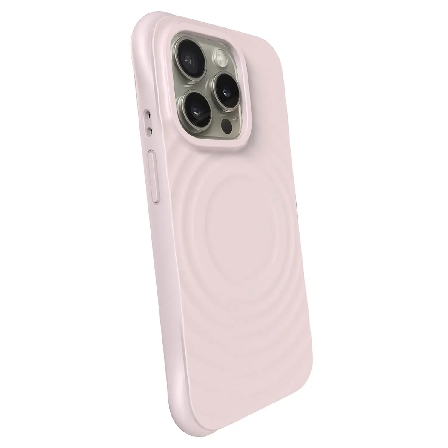 Shock-proof case MagSafe na Apple iPhone 15 Pro - Vlastní gravírování - Růžová