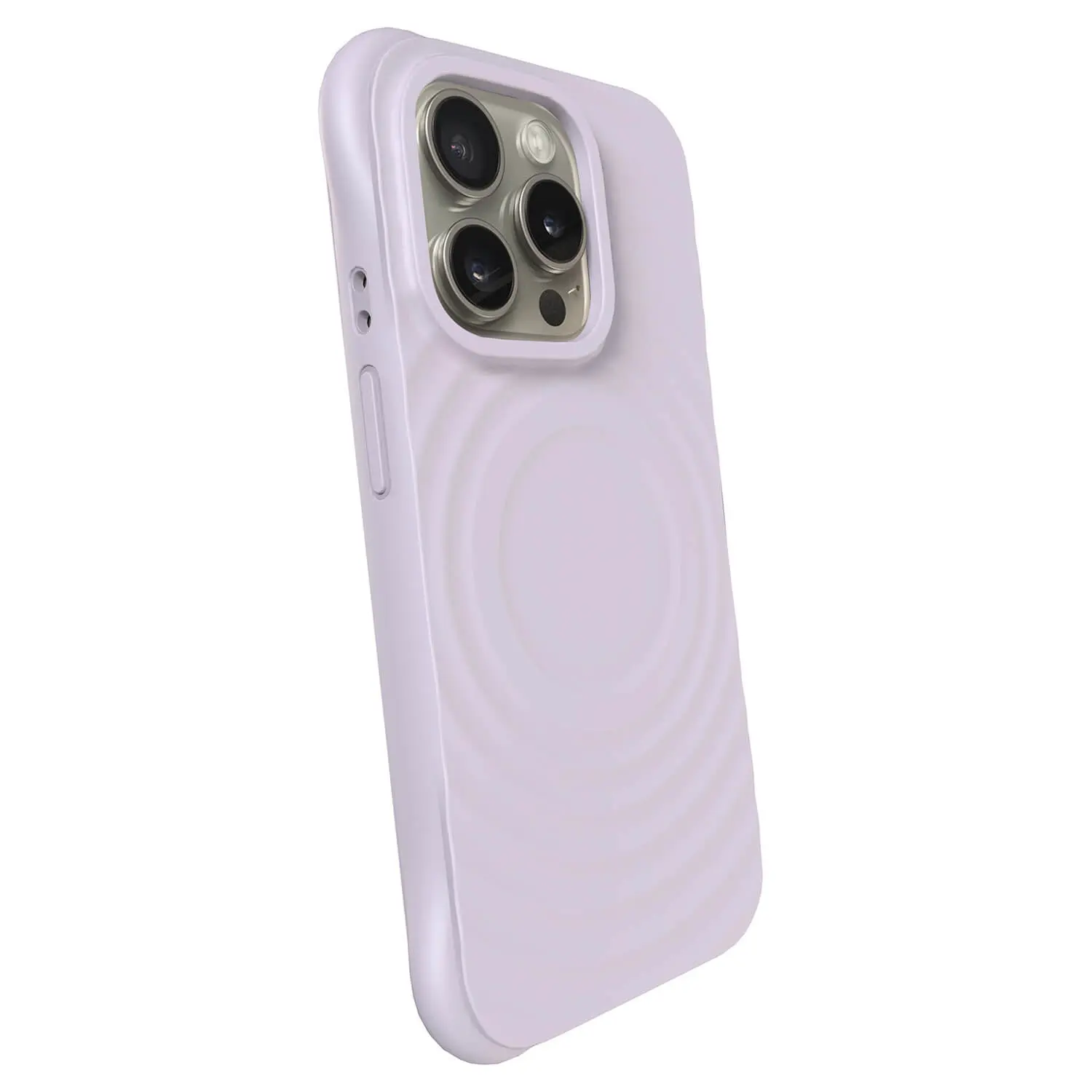 Shock-proof case MagSafe na Apple iPhone 15 Pro - Vlastní gravírování - Fialová
