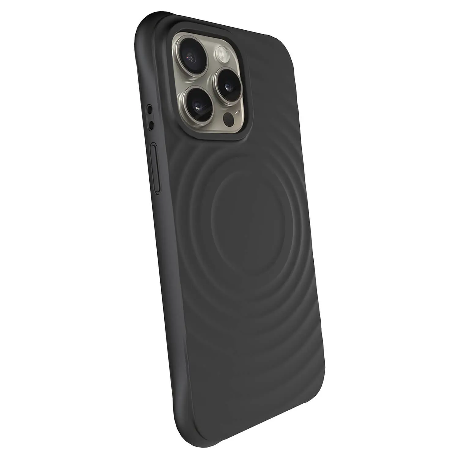 Shock-proof case MagSafe na Apple iPhone 15 Pro Max - Vlastní gravírování - Černá