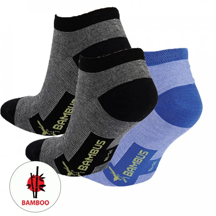 Dámské letní sneaker bambusové ponožky pruhy RS 39-42 mix barev