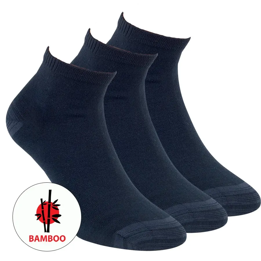 Kvalitní unisex bambusové KOTNÍKOVÉ ponožky RS 39-42 tm. modrá