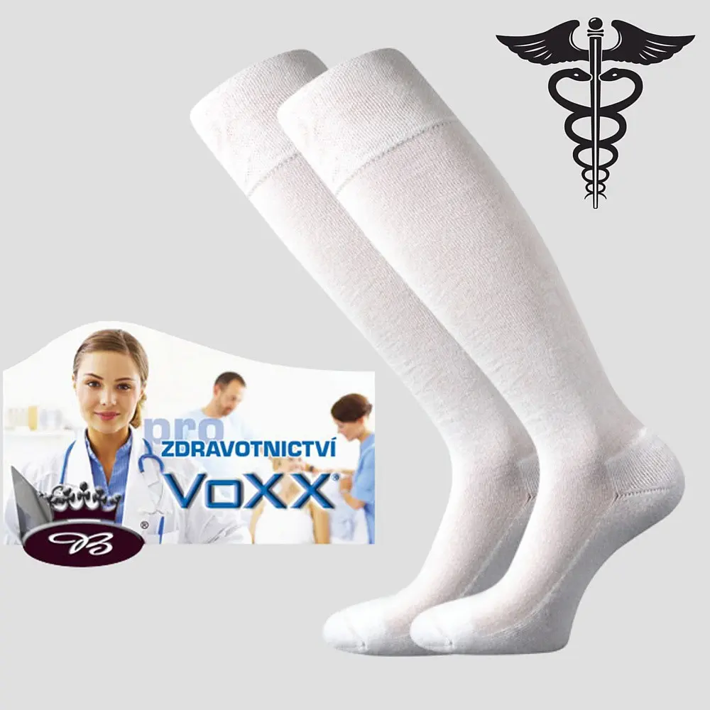 VOXX Podkolenky speciální pro zdravotnictví MEDI KNEE bílé