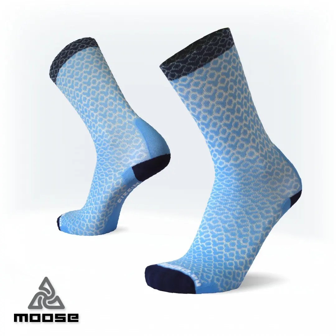 RACE AIR sportovní ponožky Moose modrá XL