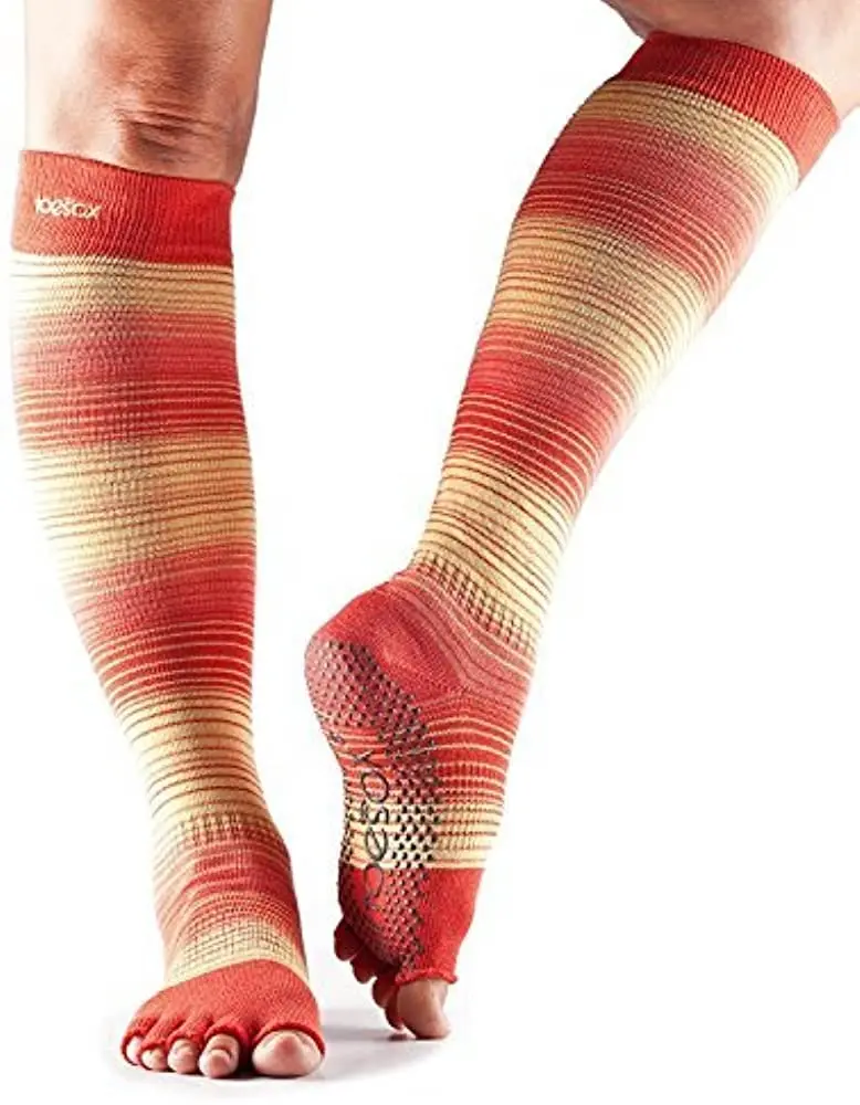 SCRUNCH KNEE prstové protiskluzové podkolenky ToeSox - SUNRISE S