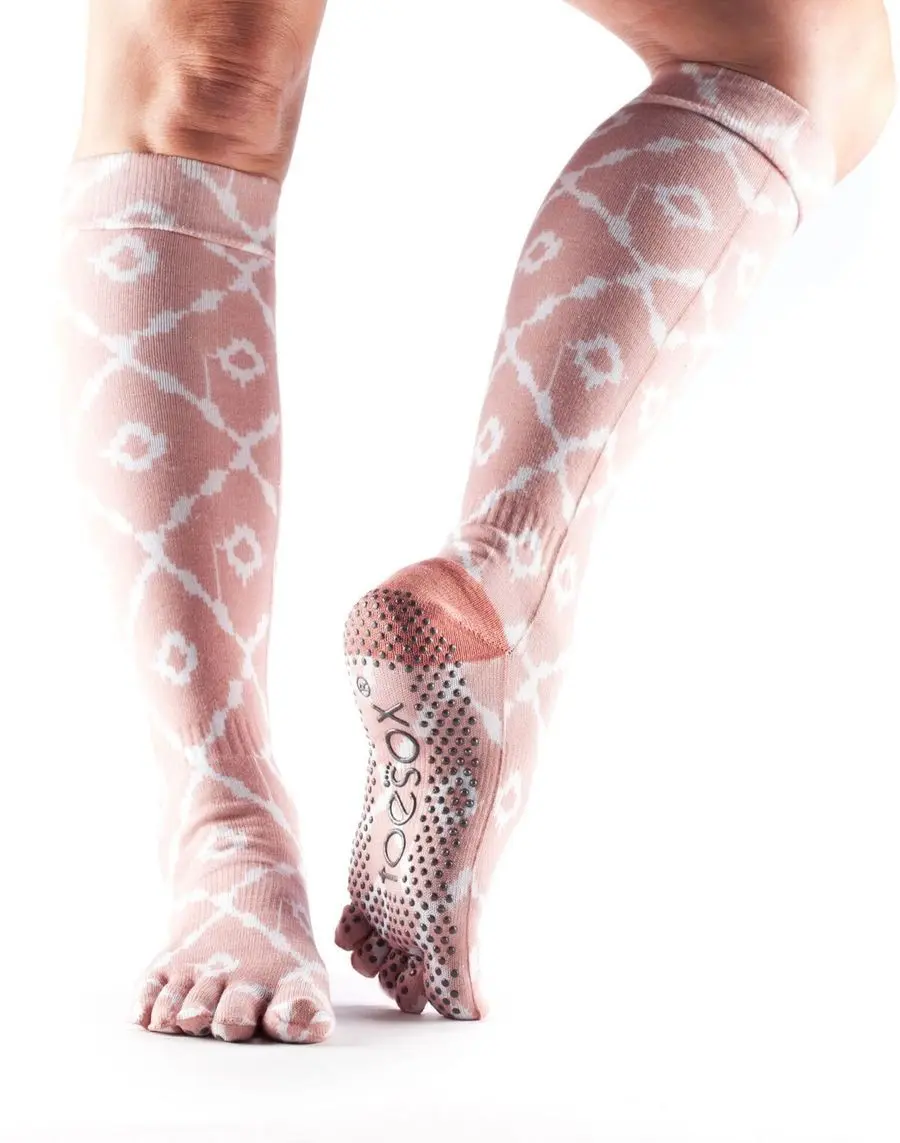 SCRUNCH KNEE prstové protiskluzové podkolenky ToeSox - SHINE S