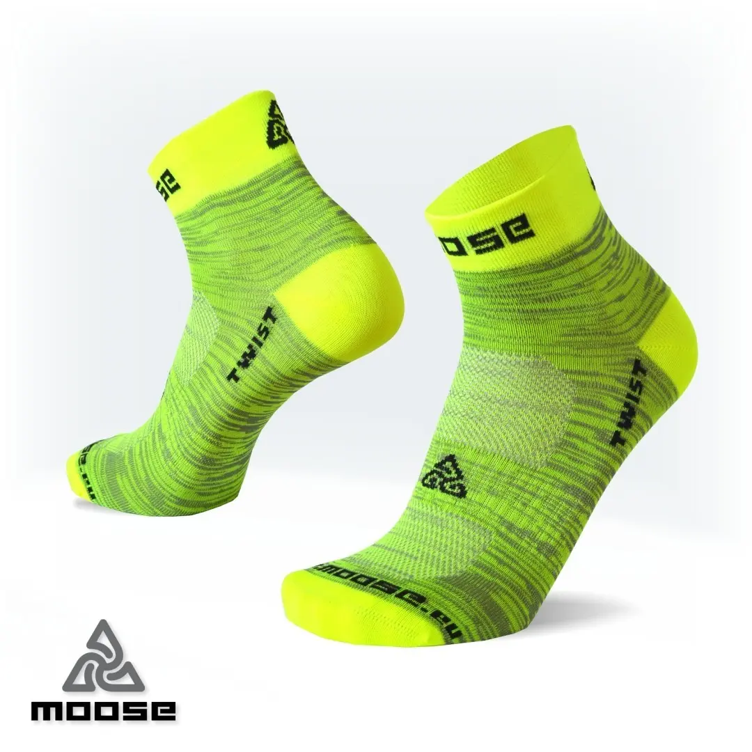 TWIST barevné funkční ponožky Moose žlutá XS