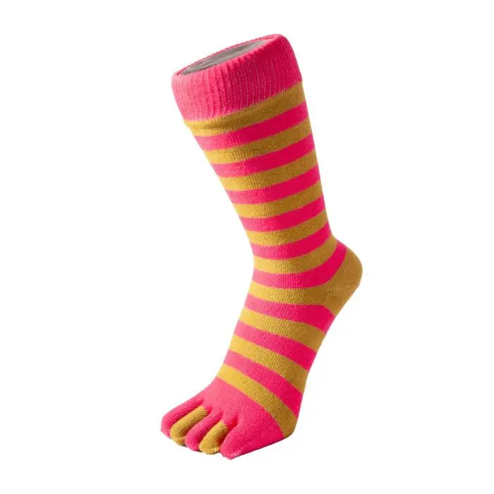 STRIPY prstové pruhované ponožky ToeToe