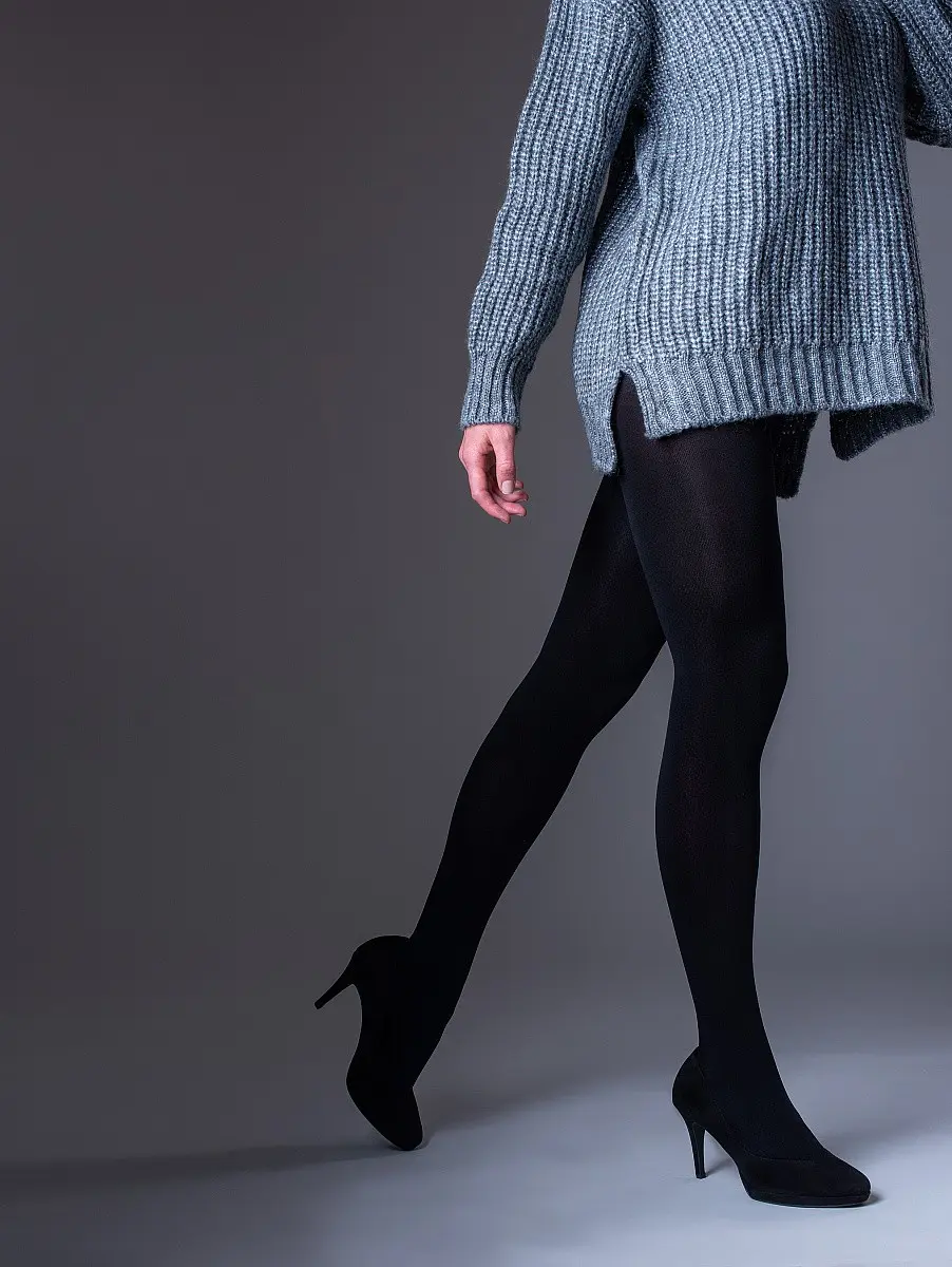 WINTER TIGHTS 200 DEN extra silné punčochové kalhoty Lady B černá
