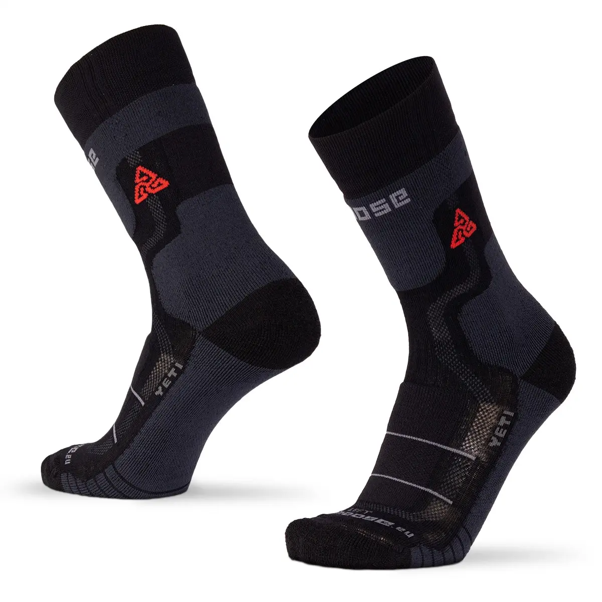 YETI MERINO extrémní trekingové podkolenky Moose černá