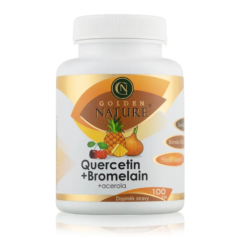 Golden Natur Quercetin + Bromelain komplex 100 kapslí