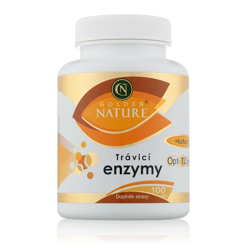 Golden Nature Trávicí enzymy Opti7Digest + Kurkuma