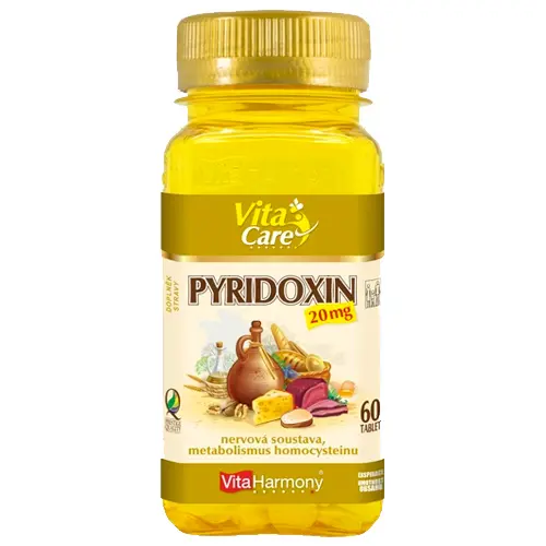 VitaHarmony Vitamin B6 (Pyridoxin) 60 tbl. - Vitaharmony
